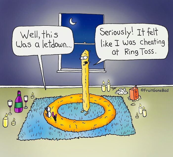 37 One-Panel Comics That Show Fruits Aren’t As Innocent As They Look (New Pics) 37 One-Panel Comics That Show Fruits Aren’t As Innocent As They Look (New Pics)