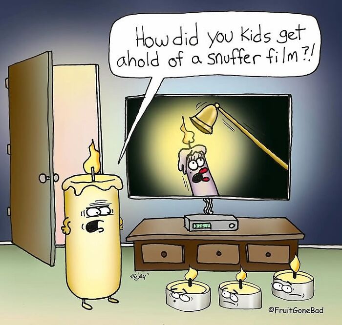 37 One-Panel Comics That Show Fruits Aren’t As Innocent As They Look (New Pics) 37 One-Panel Comics That Show Fruits Aren’t As Innocent As They Look (New Pics)