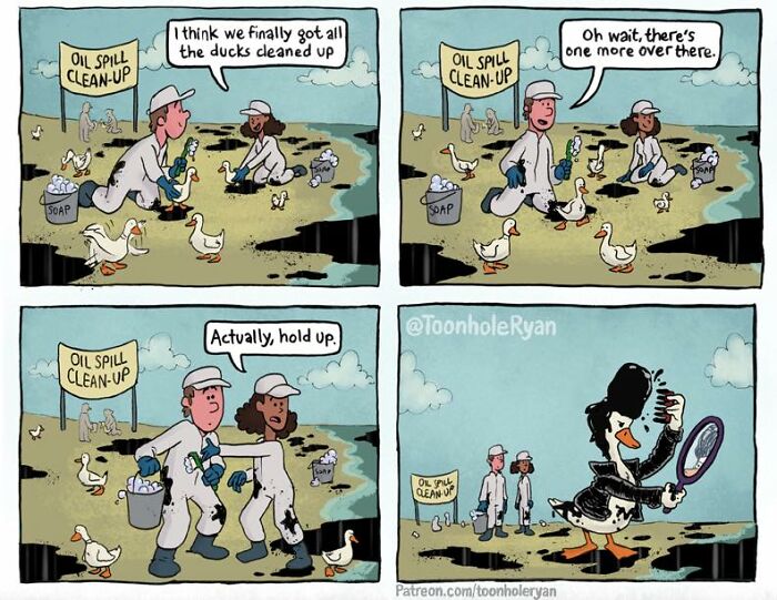 27 New Comics With Dark And Unpredictable Endings That Poke Fun At Our Society By This Artist