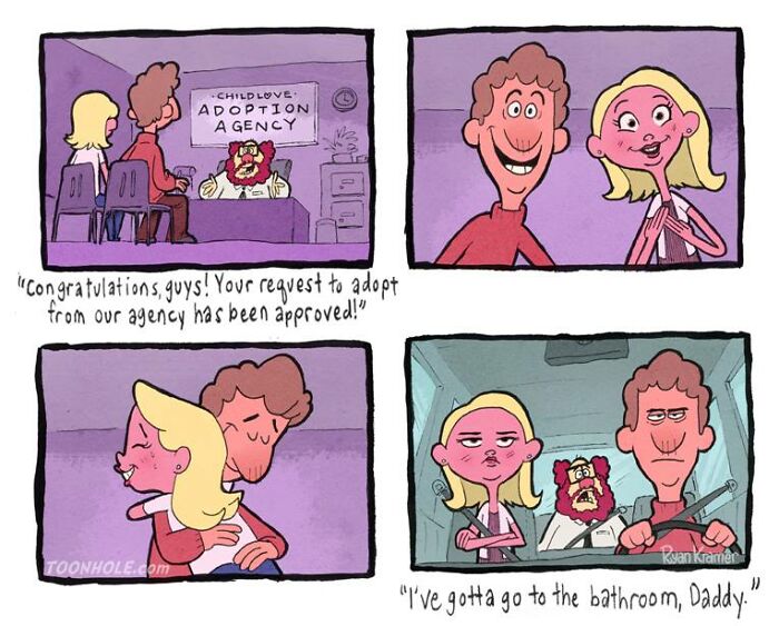 27 New Comics With Dark And Unpredictable Endings That Poke Fun At Our Society By This Artist
