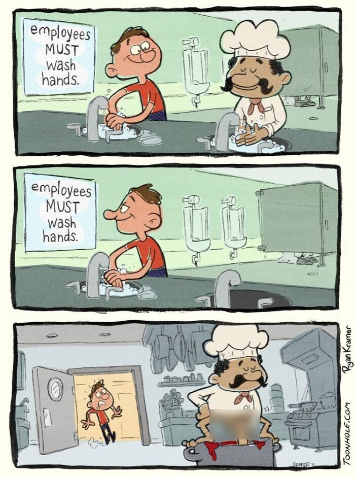 27 New Comics With Dark And Unpredictable Endings That Poke Fun At Our Society By This Artist