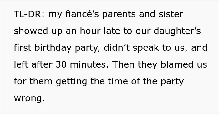 Entitled In-Laws Have The Nerve To Ruin 1YO’s B-Day, Annoyed Couple Don’t Want Them In The Wedding