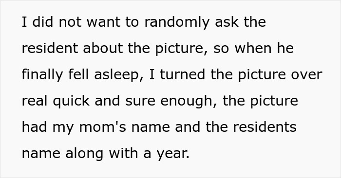 Man Spots His Mom In Photo At Elderly Patient&rsquo;s Home – Mortified When All Details Click Together