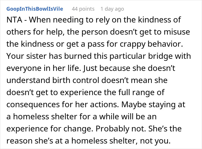 Entitled Lady Uses Pregnancy To Mooch Off Friends And Family, Sis Sends Her To A Homeless Shelter