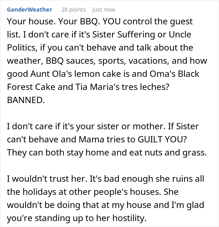 Vocal Vegan Ruins The Vibe At Every BBQ, Sibling Refuses To Invite Her Anymore, Gets Grilled By Fam