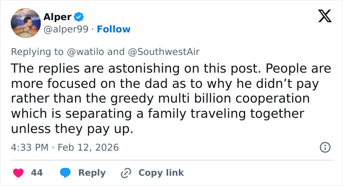“Cheapo”: Father Slams Southwest For Seating Toddler Away From Mom After Refusing To Pay Extra
