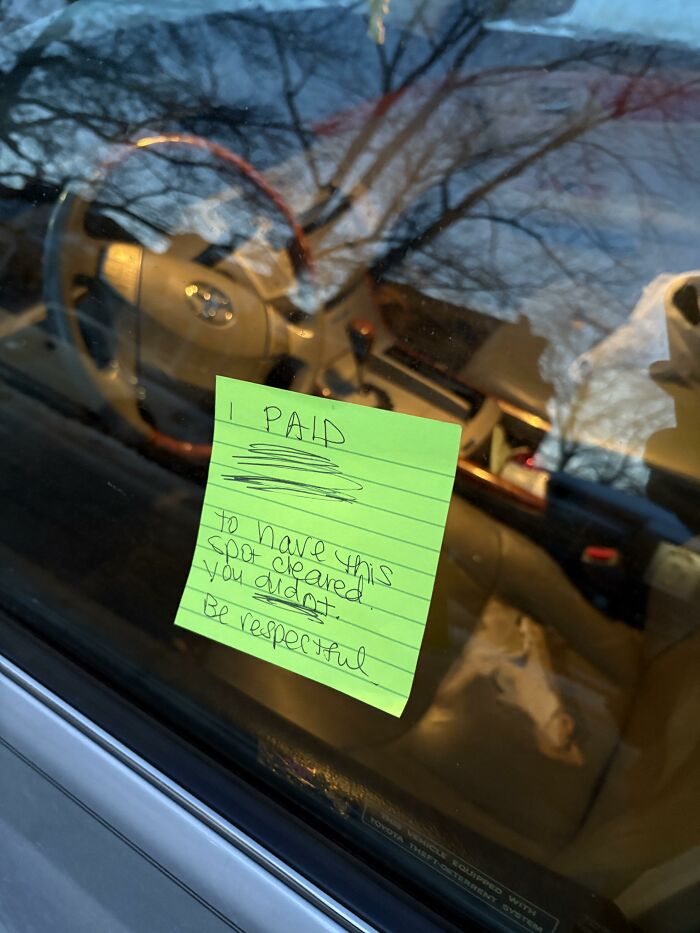 People Are In War Over Parking Spots This Winter And These 26 Posts Prove How Unhinged It Gets