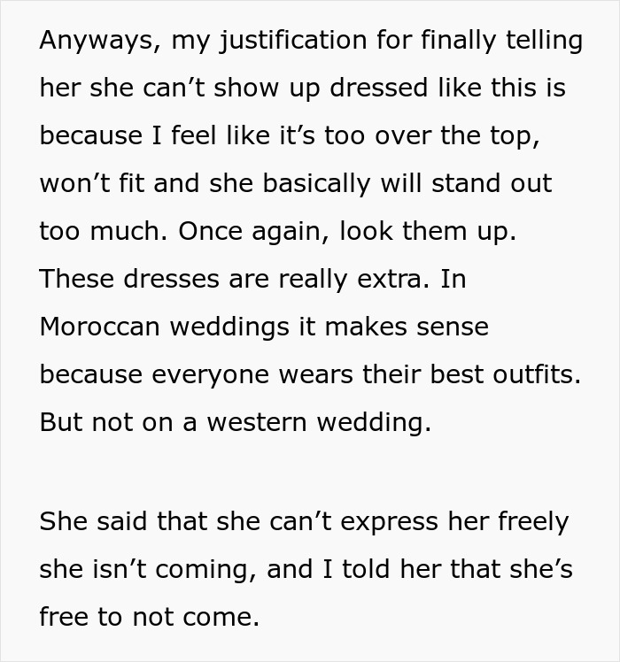 Bride Doesn’t Want European Wedding Guest Wearing Traditional Arab Dress: “Will Stand Out Too Much”