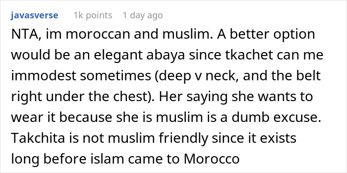 Bride Doesn’t Want European Wedding Guest Wearing Traditional Arab Dress: “Will Stand Out Too Much”