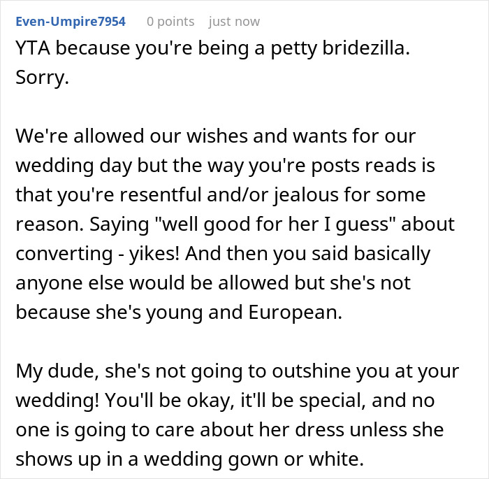 Bride Doesn’t Want European Wedding Guest Wearing Traditional Arab Dress: “Will Stand Out Too Much”