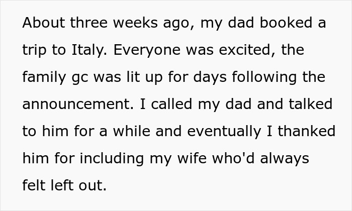 Family Excludes Daughter’s Wife From Vacation, Gets Mad When She Refuses To Join: “My Heart Sank”” Family Excludes Daughter’s Wife From Vacation, Gets Mad When She Refuses To Join: “My Heart Sank””
