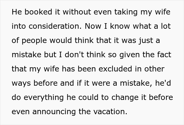 Family Excludes Daughter’s Wife From Vacation, Gets Mad When She Refuses To Join: “My Heart Sank”” Family Excludes Daughter’s Wife From Vacation, Gets Mad When She Refuses To Join: “My Heart Sank””