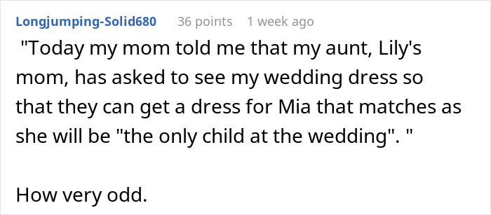 “A Little Annoying”: Attention-Seeking Mom Wants To Dress 3YO Daughter In Same Dress As The Bride