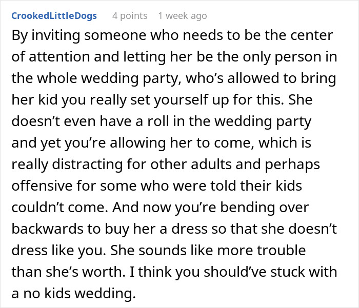 “A Little Annoying”: Attention-Seeking Mom Wants To Dress 3YO Daughter In Same Dress As The Bride