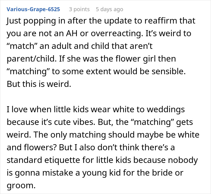 “A Little Annoying”: Attention-Seeking Mom Wants To Dress 3YO Daughter In Same Dress As The Bride