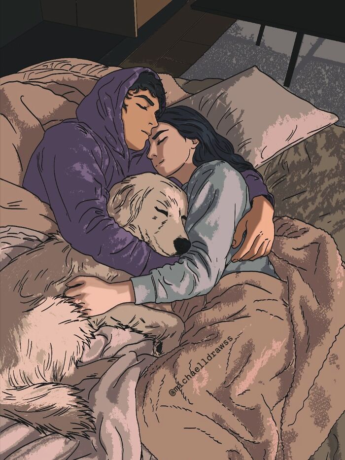 This Artist Creates Custom Portraits That Capture The Bond Between Humans And Pets (47 Pics)