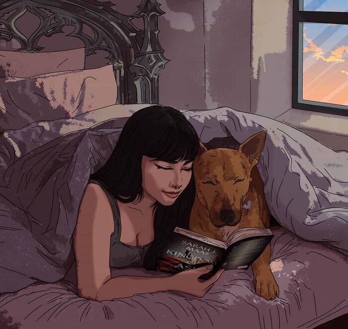 This Artist Creates Custom Portraits That Capture The Bond Between Humans And Pets (47 Pics)