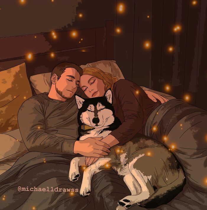 This Artist Creates Custom Portraits That Capture The Bond Between Humans And Pets (47 Pics)