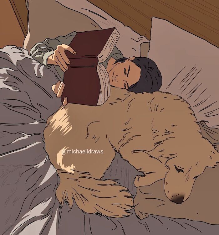 This Artist Creates Custom Portraits That Capture The Bond Between Humans And Pets (47 Pics)