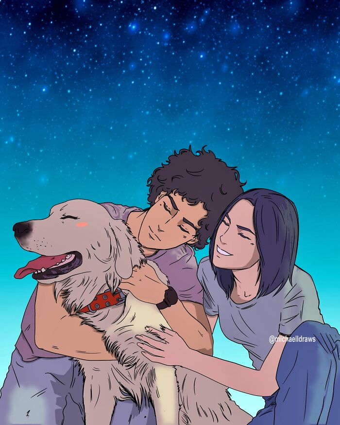This Artist Creates Custom Portraits That Capture The Bond Between Humans And Pets (47 Pics)