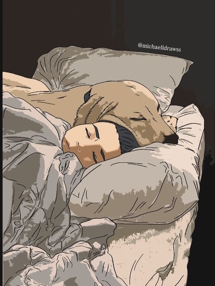 This Artist Creates Custom Portraits That Capture The Bond Between Humans And Pets (47 Pics)