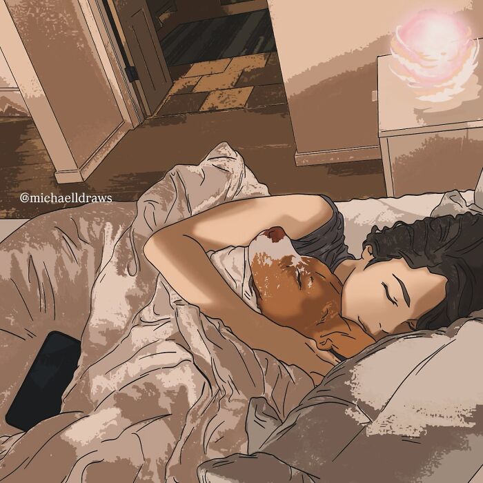 This Artist Creates Custom Portraits That Capture The Bond Between Humans And Pets (47 Pics)