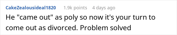 46YO “Comes Out” As Poly, Has A Date Lined Up Even Before Wife Can Digest What’s Happening 46YO “Comes Out” As Poly, Has A Date Lined Up Even Before Wife Can Digest What’s Happening