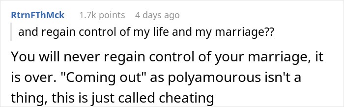 46YO “Comes Out” As Poly, Has A Date Lined Up Even Before Wife Can Digest What’s Happening 46YO “Comes Out” As Poly, Has A Date Lined Up Even Before Wife Can Digest What’s Happening