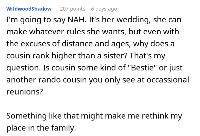Bride Bans Sister’s Kids From “Adults-Only” Event But Breaks The Rules For Cousin&rsquo;s Kids, Sis Livid
