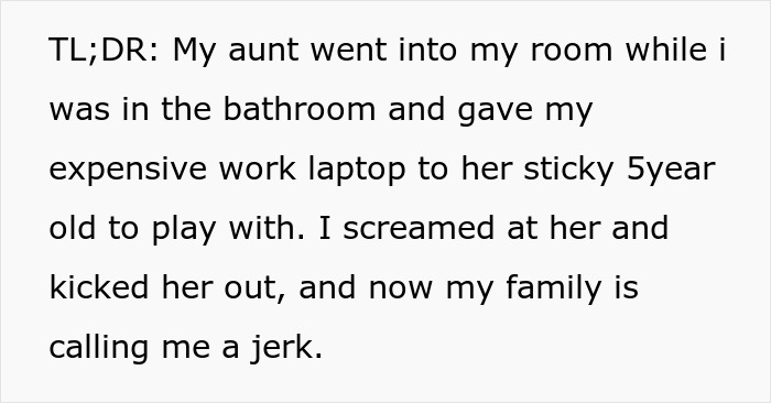 Lazy Aunt Lets Her 5YO Play With Woman’s $2K Laptop, Calls Her A Drama Queen As She Fumes Lazy Aunt Lets Her 5YO Play With Woman’s $2K Laptop, Calls Her A Drama Queen As She Fumes