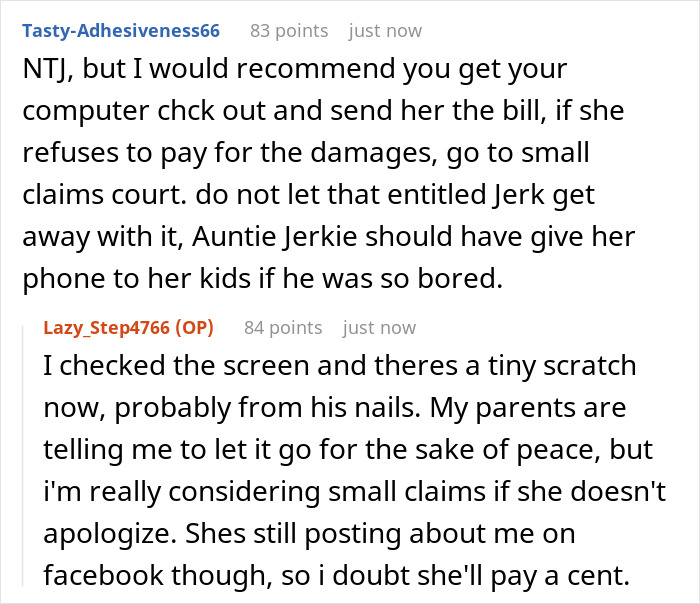 Lazy Aunt Lets Her 5YO Play With Woman’s $2K Laptop, Calls Her A Drama Queen As She Fumes Lazy Aunt Lets Her 5YO Play With Woman’s $2K Laptop, Calls Her A Drama Queen As She Fumes