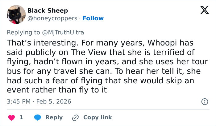 Whoopi Goldberg Explains Why Her Name Is In The Epstein Files, But Many Don’t Believe Her