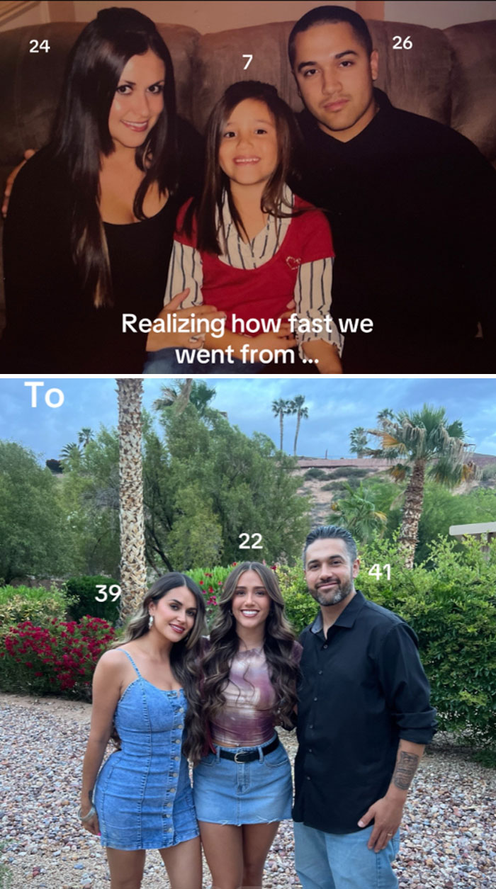 64 Parents Joined The Trend Of Sharing Photos With Their Kids That They Had Young