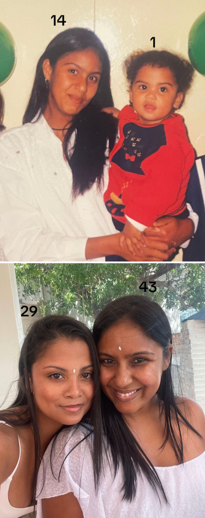 64 Parents Joined The Trend Of Sharing Photos With Their Kids That They Had Young