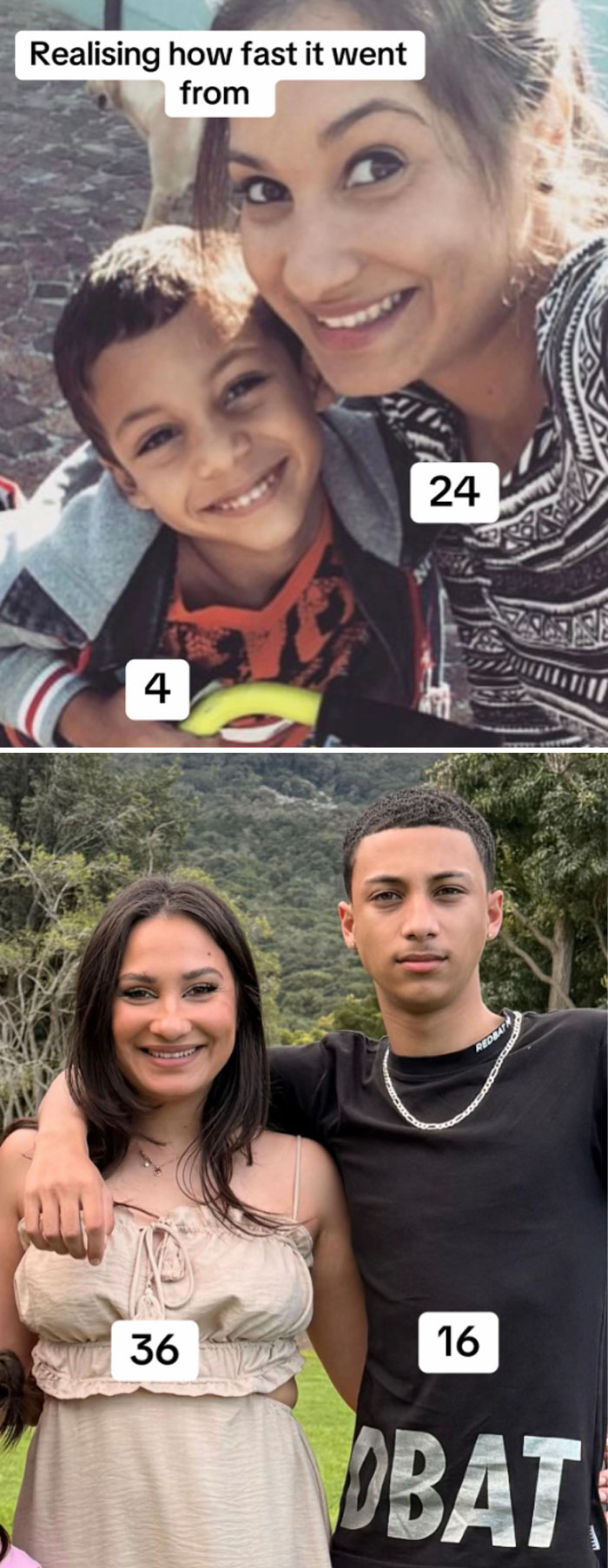 64 Parents Joined The Trend Of Sharing Photos With Their Kids That They Had Young