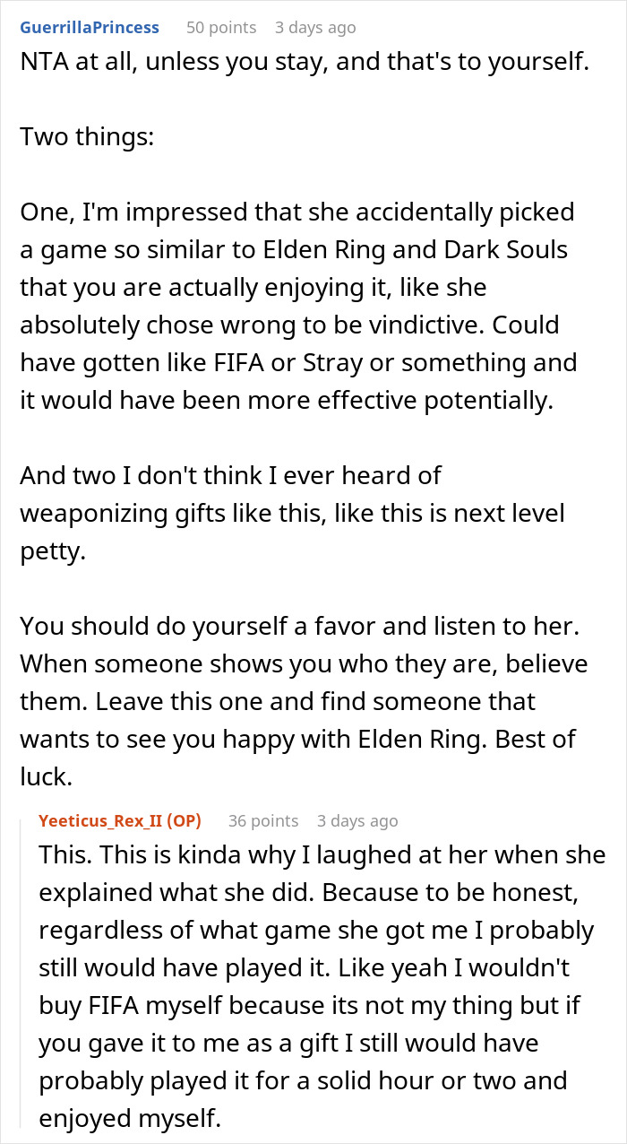 Woman Upset BF Likes Her Gift To Him As She Expected Him To Dump Her