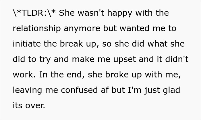 Woman Upset BF Likes Her Gift To Him As She Expected Him To Dump Her