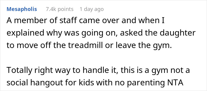 Entitled Mother Defends Daughter Hogging Unused Gym Treadmill, Gets Told She&rsquo;s The Problem