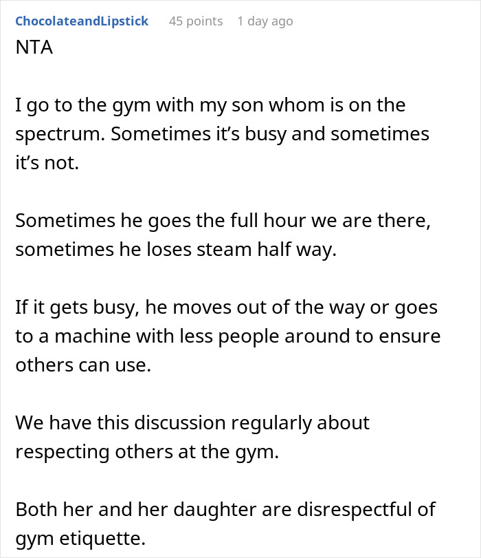 Entitled Mother Defends Daughter Hogging Unused Gym Treadmill, Gets Told She&rsquo;s The Problem