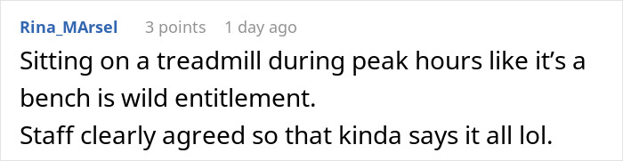 Entitled Mother Defends Daughter Hogging Unused Gym Treadmill, Gets Told She&rsquo;s The Problem