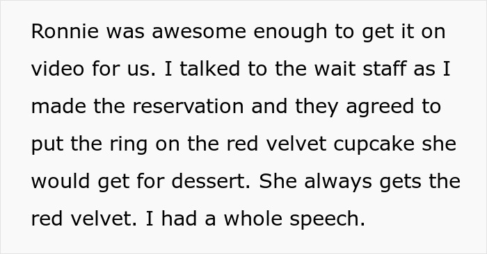 Guy’s Planned Proposal Goes Awry When His Ring Ends Up In Another Woman’s Dessert