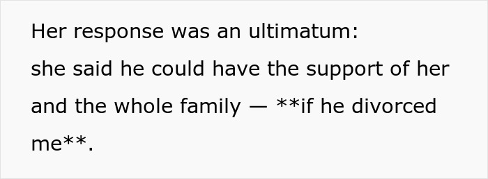 MIL Is Praised As A “Saint” By Family, But Her Vicious Ultimatum To Her Terminal Son Reveals All