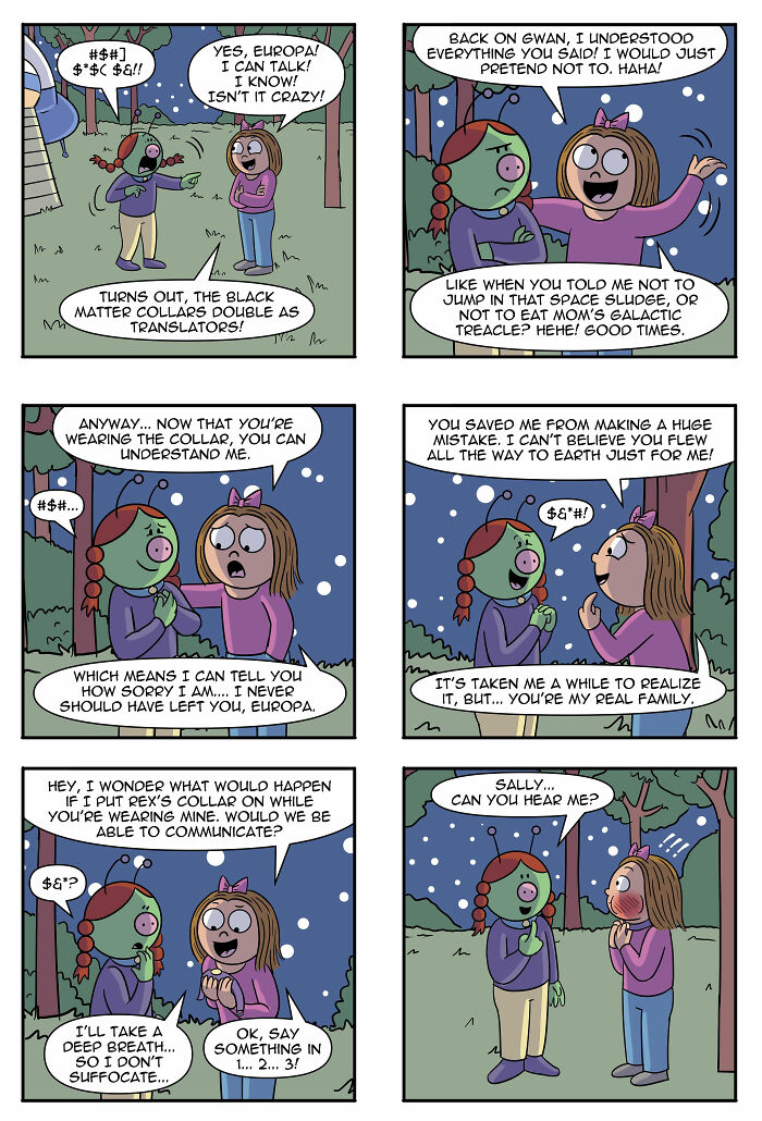 Artist Continues To Explore A Funny Story Where A Human Girl Was Adopted As A Pet By Aliens (45 New Pics) Artist Continues To Explore A Funny Story Where A Human Girl Was Adopted As A Pet By Aliens (45 New Pics)