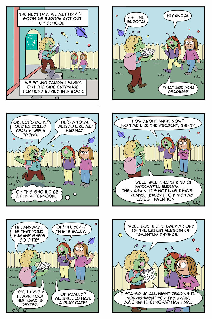 Artist Continues To Explore A Funny Story Where A Human Girl Was Adopted As A Pet By Aliens (45 New Pics) Artist Continues To Explore A Funny Story Where A Human Girl Was Adopted As A Pet By Aliens (45 New Pics)