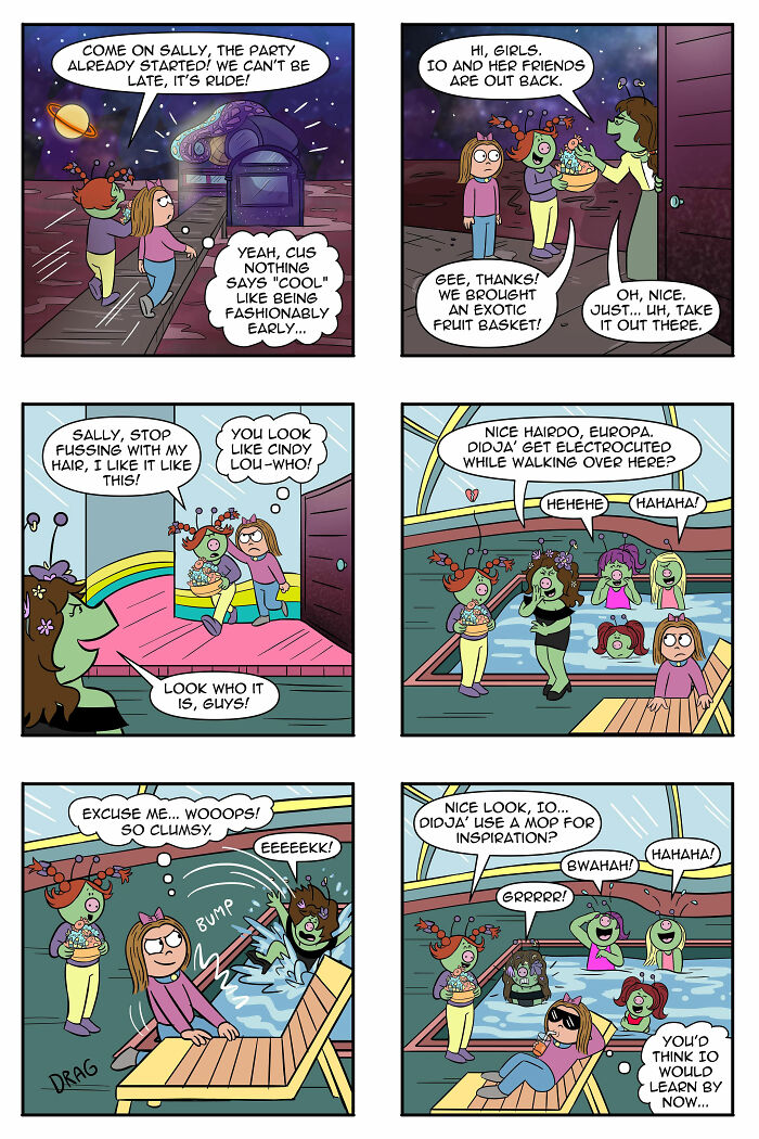 Artist Continues To Explore A Funny Story Where A Human Girl Was Adopted As A Pet By Aliens (45 New Pics) Artist Continues To Explore A Funny Story Where A Human Girl Was Adopted As A Pet By Aliens (45 New Pics)