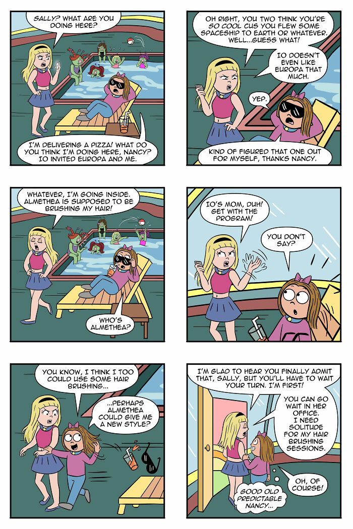 Artist Continues To Explore A Funny Story Where A Human Girl Was Adopted As A Pet By Aliens (45 New Pics) Artist Continues To Explore A Funny Story Where A Human Girl Was Adopted As A Pet By Aliens (45 New Pics)