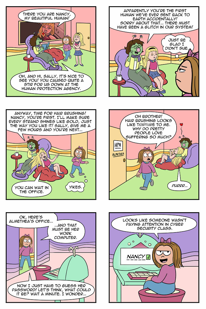 Artist Continues To Explore A Funny Story Where A Human Girl Was Adopted As A Pet By Aliens (45 New Pics) Artist Continues To Explore A Funny Story Where A Human Girl Was Adopted As A Pet By Aliens (45 New Pics)