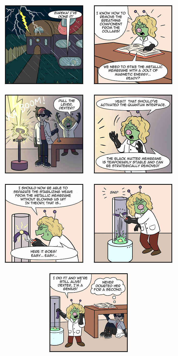 Artist Continues To Explore A Funny Story Where A Human Girl Was Adopted As A Pet By Aliens (45 New Pics) Artist Continues To Explore A Funny Story Where A Human Girl Was Adopted As A Pet By Aliens (45 New Pics)