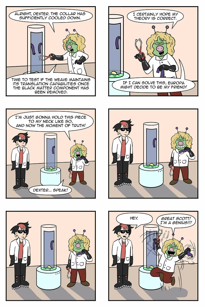 Artist Continues To Explore A Funny Story Where A Human Girl Was Adopted As A Pet By Aliens (45 New Pics) Artist Continues To Explore A Funny Story Where A Human Girl Was Adopted As A Pet By Aliens (45 New Pics)