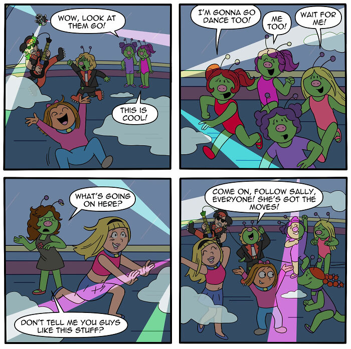 Artist Continues To Explore A Funny Story Where A Human Girl Was Adopted As A Pet By Aliens (45 New Pics) Artist Continues To Explore A Funny Story Where A Human Girl Was Adopted As A Pet By Aliens (45 New Pics)